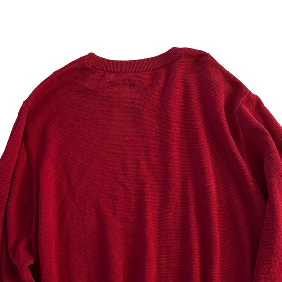 NWT Red Long Sleeve Crewneck Sweater M - Picture 5 of 6